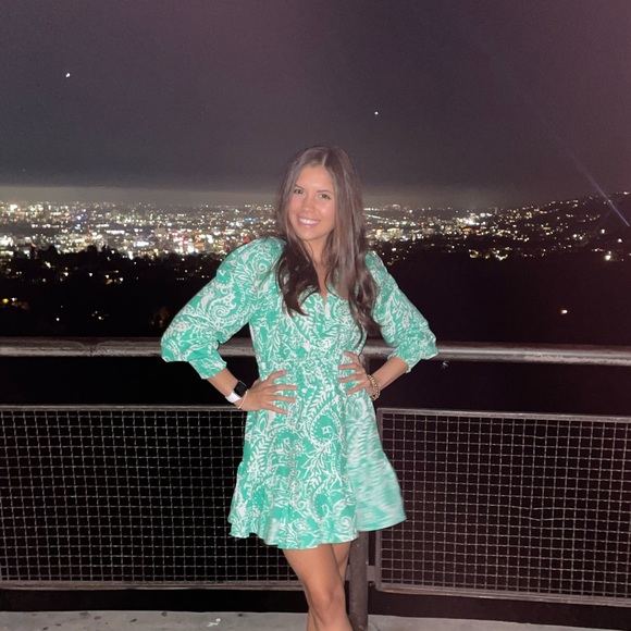 Zara Green and White Mini Dress - Picture 7 of 7